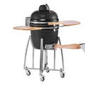 18" Kamado Charcoal Smoker and Grill with Ceramic Construction - Charcoal
