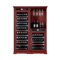 158-Bottle Wooden Wine Cooler Cabinet With Adjustable Temperature And Vacuum Insulation Doors (SAK91827)