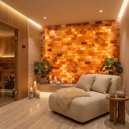 Himalayan Pink Salt Tiles 8x4x1 – 200 Pack for Salt Wall & Sauna