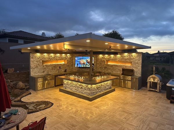 KoKoMo Luxury Outdoor Kitchen BBQ Island - Custom Built Premium Cooking Station for Your Backyard