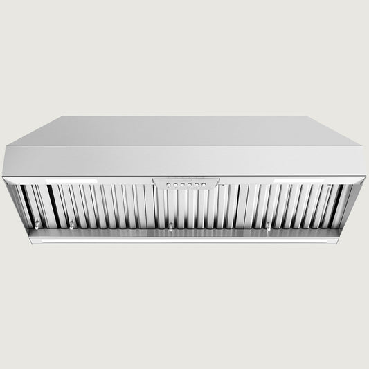 Nauxus 42 Inch Range Hood Insert, 1200 CFM High Power Kitchen Vent with 4 Speeds Ultra-Quiet Operation, Dimmable LED Lighting Dishwasher Safe Filtration System , NX-19IS-42