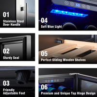 80 Bottle Single Zone Freestanding Compressor Wine Cooler