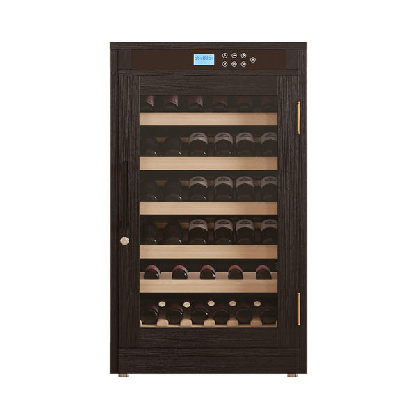 69-Bottle 7.6 Cu.Ft Freestanding Smart Wooden Wine Cooler With LED Touch Display (SAK24861)