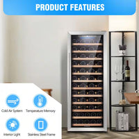 80 Bottle Single Zone Freestanding Compressor Wine Cooler