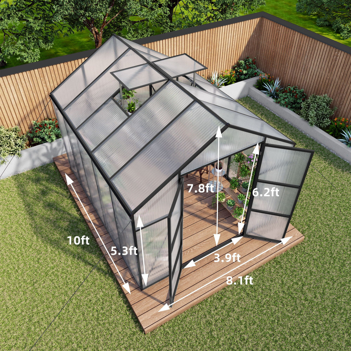 Gain Height Windproof house All Season Outdoor Garden Shelter