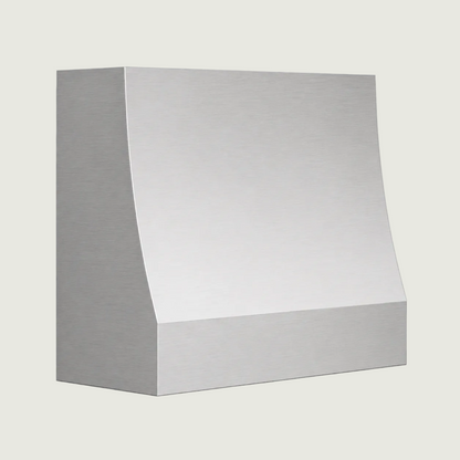 Custom Smooth Straight Box Stainless Steel Range Hood - SHBX02