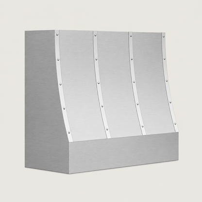 Custom Smooth Straight Box Stainless Steel Range Hood - SHBX02