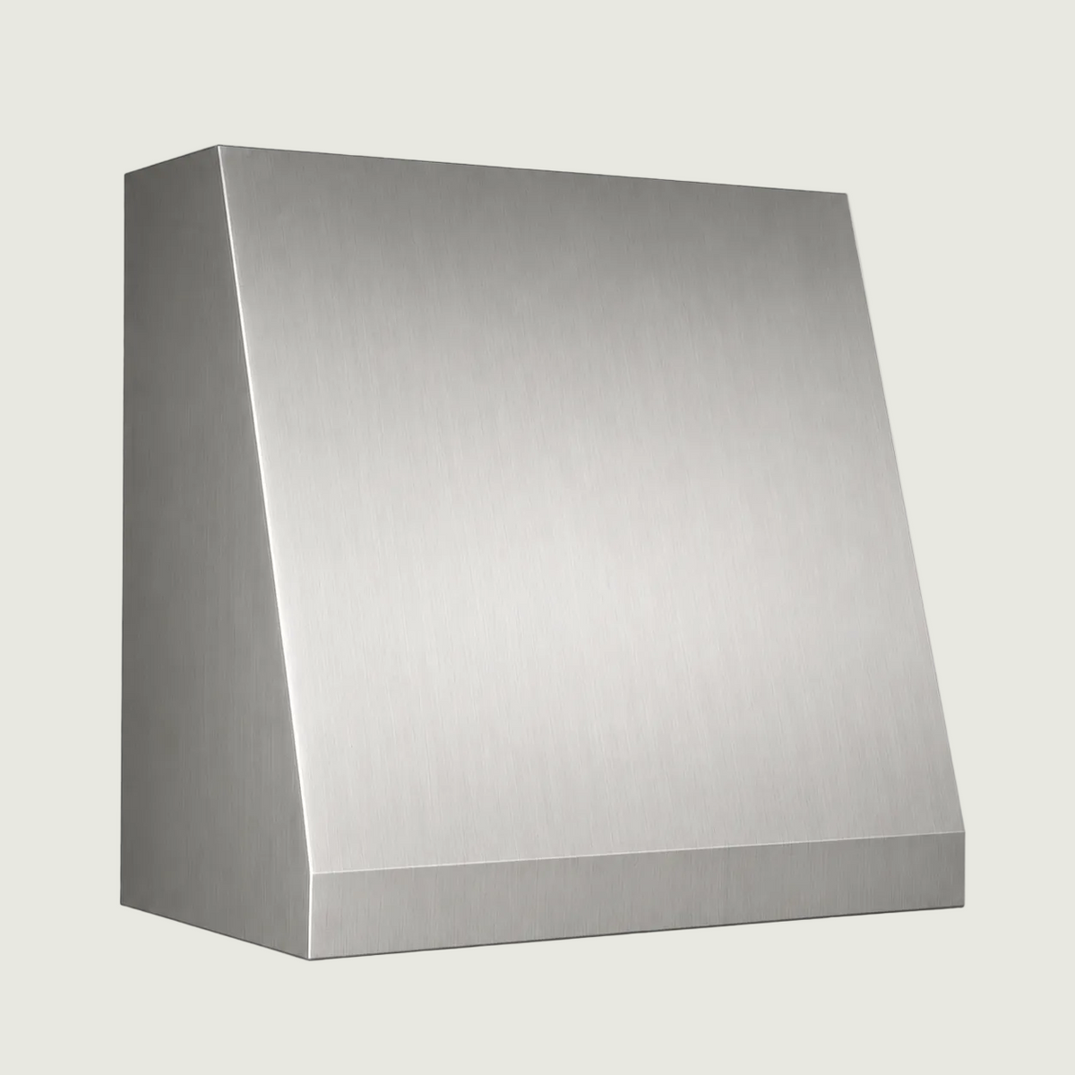Custom Smooth Sloped Box Stainless Steel Range Hood - SHBX01