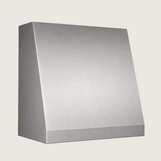 Custom Smooth Sloped Box Stainless Steel Range Hood - SHBX01