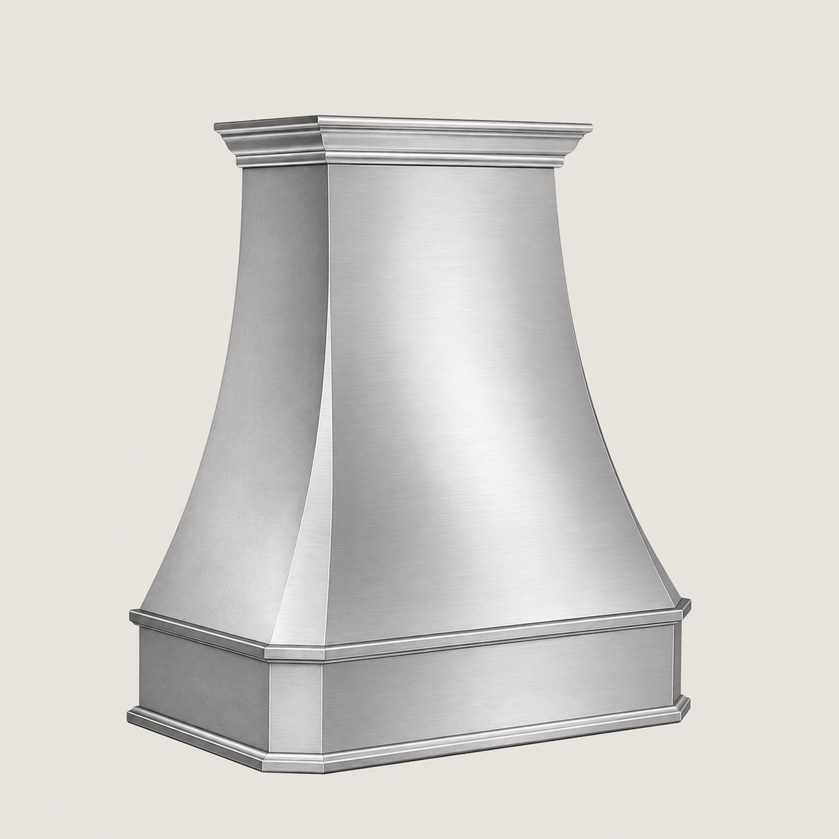 Custom Faceted Curved  Stainless Steel Range Hood - SHCR02