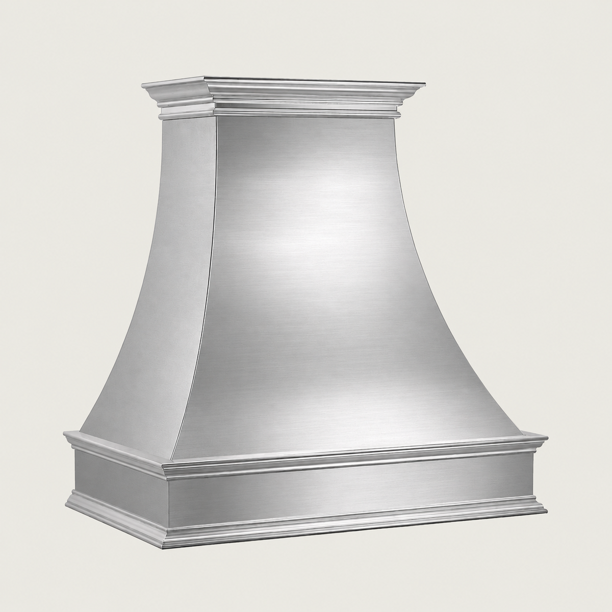 Custom Smooth Curved Stainless Steel Range Hood - SHCR01