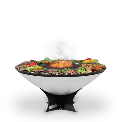 Arteflame 40" Stainless Steel Fire Pit Grill with Cooktop