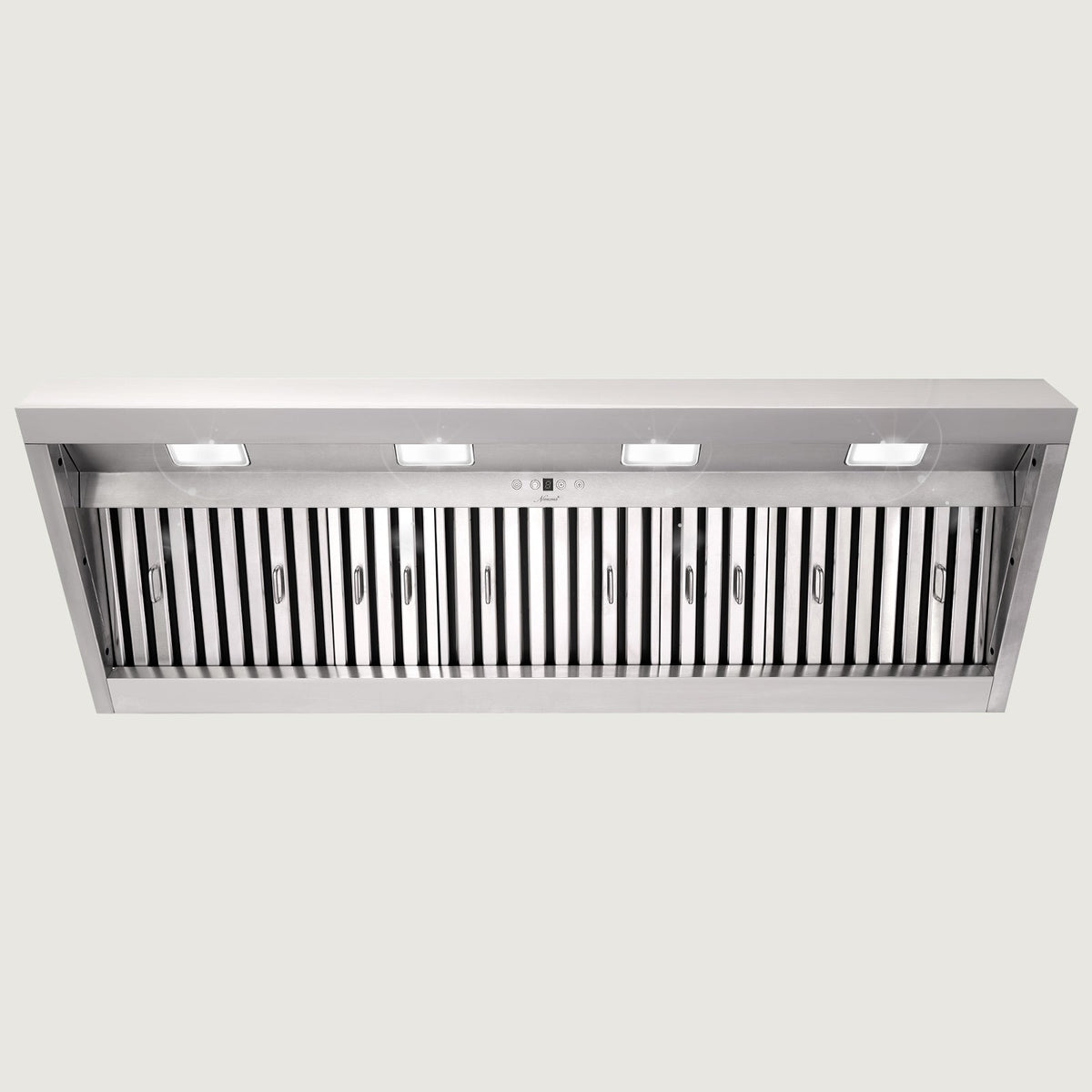 Nauxus 54 Inch Range Hood Insert with 1200 CFM Powerful Suction, Ultra Quiet Ducted Stainless Steel Kitchen Stove Vent Hood with Dimmable LED Lights, Timer, 4-Speed Touch Control , NX-19IL-54