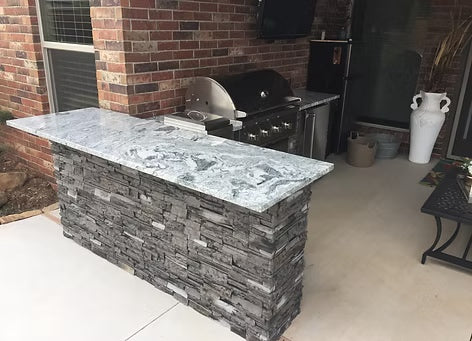 8' PRO GRILL ISLAND W/ GRIDDLE