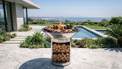 Arteflame 40" Stainless Steel Grill & Griddle — Storage Base