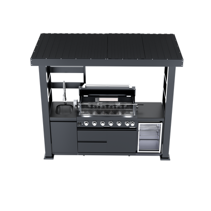 94-Inch 6-Burner Deluxe Stainless Steel Gas Grill