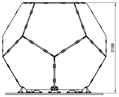 CNC Planet - 10.5 Ft Tall Stainless Steel 12 Foot Dome Enclosure