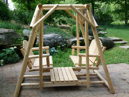 Double Benches Swing for Patio