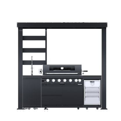 94-Inch 6-Burner Deluxe Stainless Steel Gas Grill
