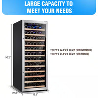 80 Bottle Single Zone Freestanding Compressor Wine Cooler