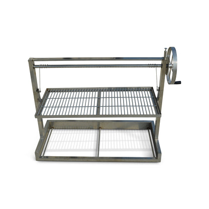 Stainless Steel Santa Maria Extra Large Double 32x16 Grill & 36" Square SST Insert